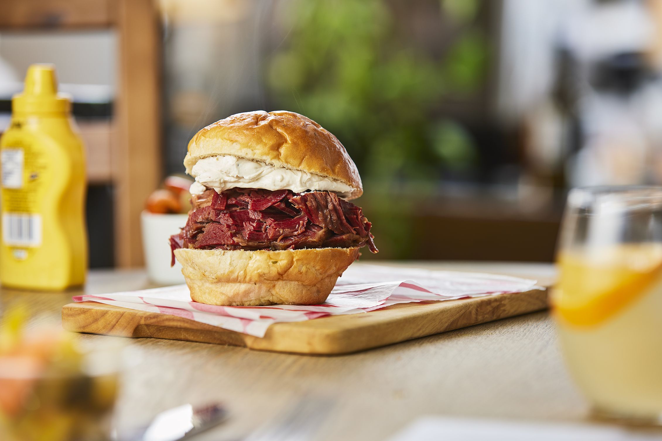 tasty salt beef bun friday lunchtime alternative option to boring sandwhich or a burger